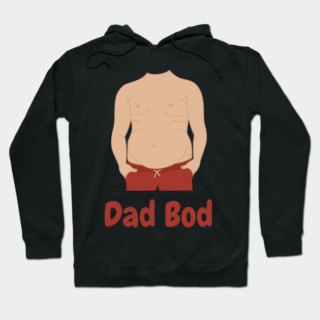 Dad Bod Hoodie by Radradrad